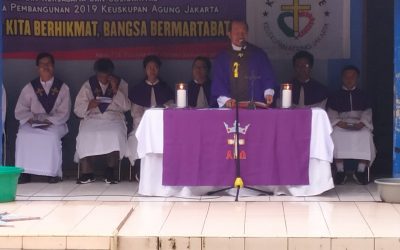 PERAYAAN MISA RABU ABU  DI KOMPLEK STRADA BHAKTI UTAMA