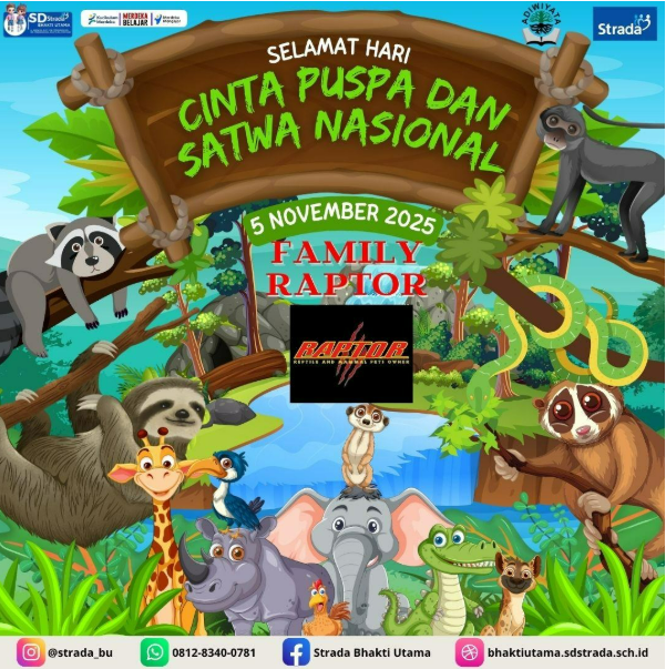 Serunya Hari Cinta Puspa dan Satwa di SD Strada Bhakti Utama